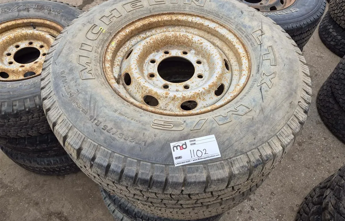 Assorted LT 265/75R16Truck Tires & Rims
UNRESERVED