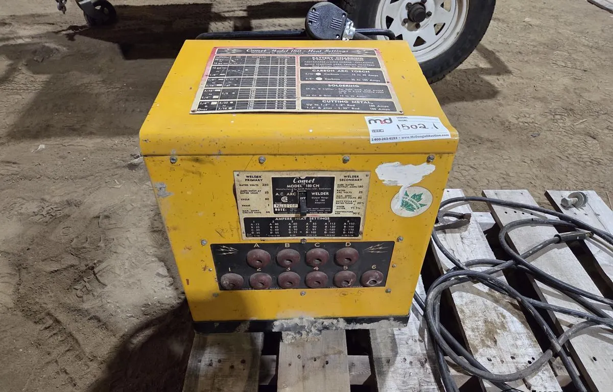 Comet Model 180 CH AC Arc Welder
UNRESERVED
