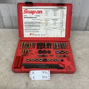 Snap-on RTD48 48-Piece Rethreading Set, Fractional and Metric Taps, Dies, and Files