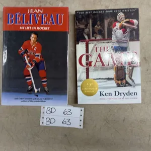 Ken Dryden And Team Béliveau Montreal Canadiens Autographed Books