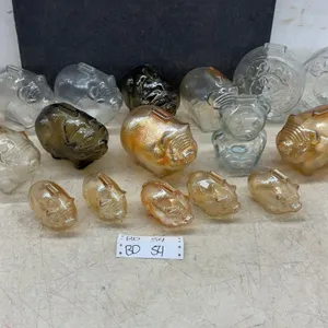 Large Lot of Vintage Anchor Hocking Glass Piggy Banks
