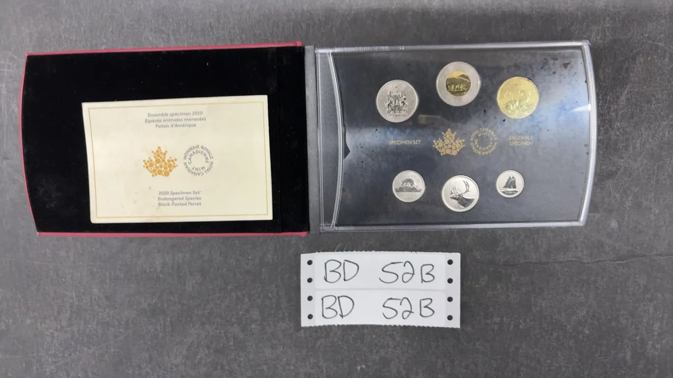 2020 Royal Canadian Mint 6-Coin Specimen Set, Black-Footed Ferret
