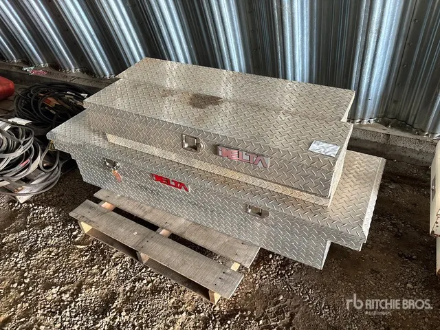 Quantity of (3) Delta Aluminum Tool Box