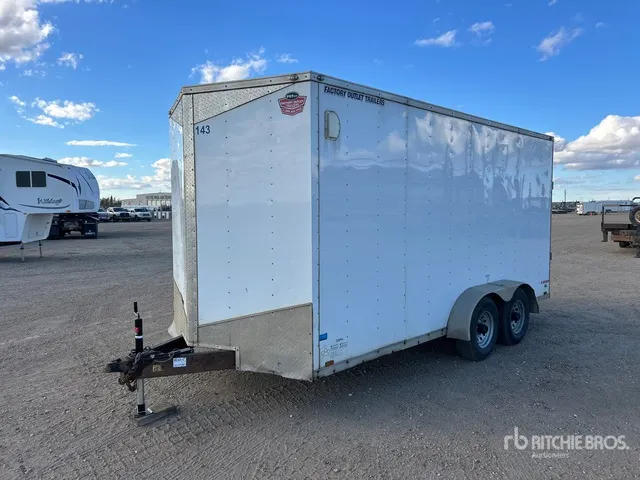 2023 Forest River EHW 716TA3 16 ft T/A V-Nosed Enclosed Trailer