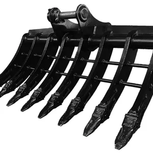 2026 Warrior WBRC07-1200 47 in Excavator Rake - Fits Cat 307 (Unused)