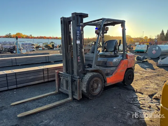 2014 Toyota 8FGU30 5820 lb Cushion Tire Forklift