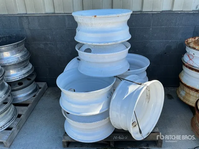 Quantity of (8) 22.5 Steel Wheels