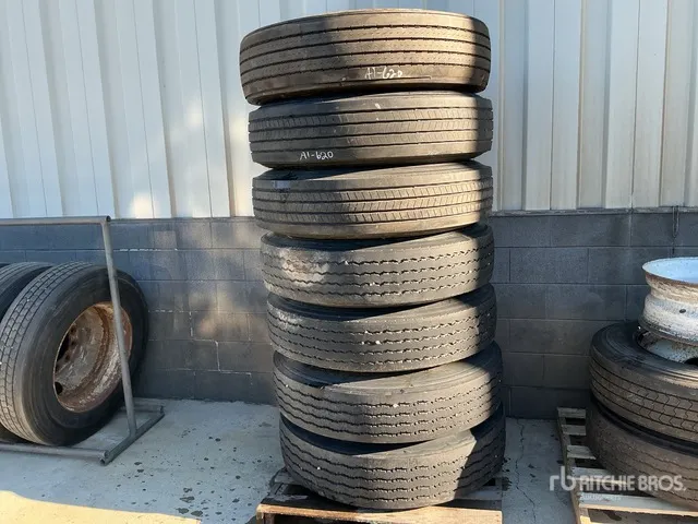 Quantity of (6) 11R22.5 Tires w/ Wheels