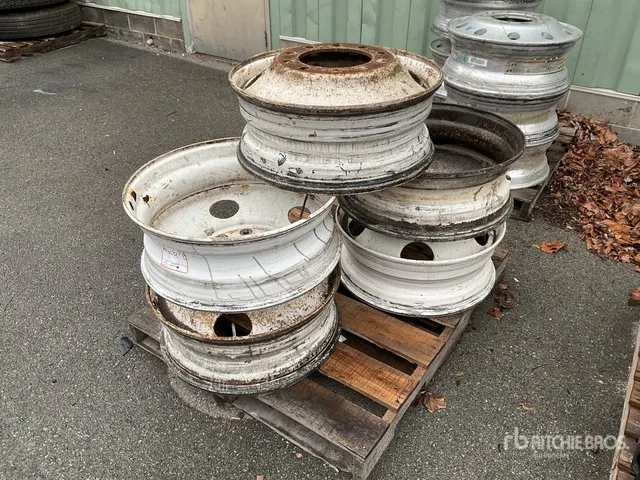 Quantity of (5) Steel 24.5 in Wheels