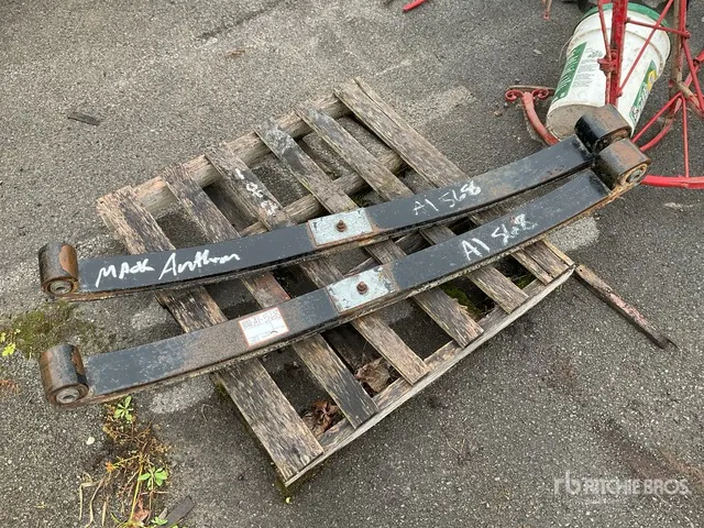 Quantity of (2) Pallets of Mack Anthem Front Spring and Mack Rear Springs