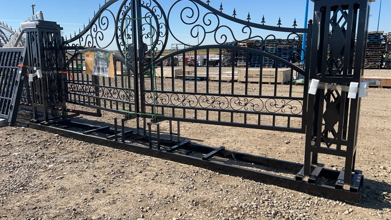 20' Iron Gate-Gate Pier Design-Double Arc Deer