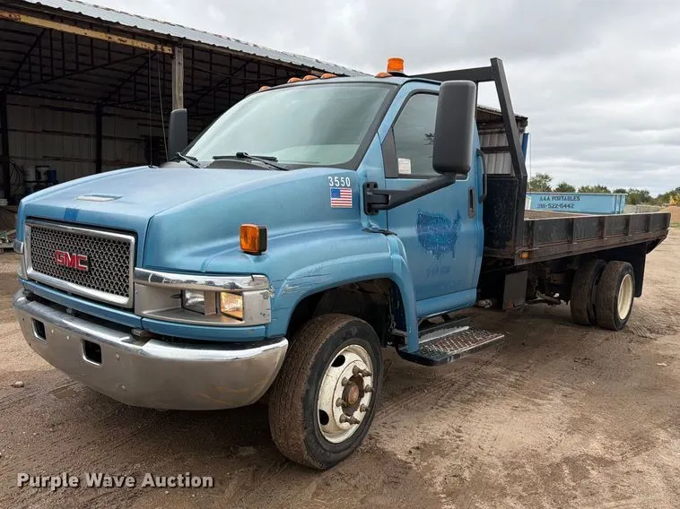 2005 GMC C4500 dump flatbed truck