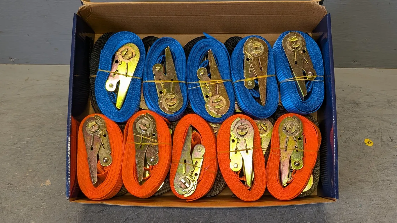 (20) High End Ratchet Tie Downs