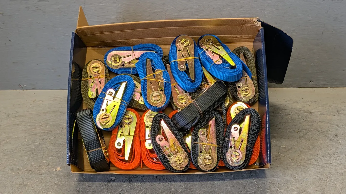 (20) High End Ratchet Tie Downs