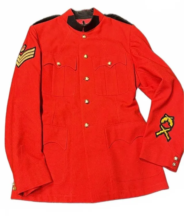 Scott Lasalle Ltd. RCMP Military Scarlet Tunic, Size 11, 1972/73, Sergeant Insignia