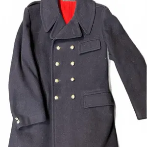 RCMP 1974 Pea Jacket by Scott Unif Co with Brass Buttons Red Lining