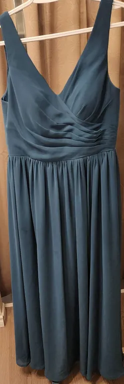 Azazie Sleeveless Formal Blue Gown With Small Stains on Skirt