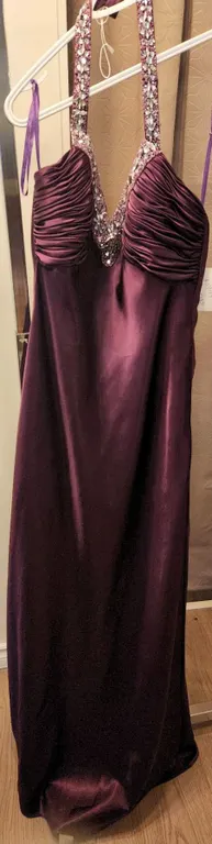 Embellished Halter Formal Gown