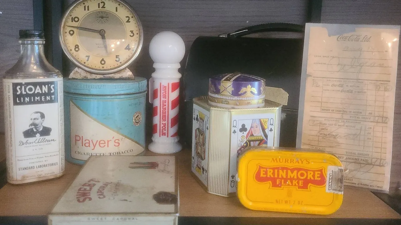 Vintage Tins, Clock, Household Wares