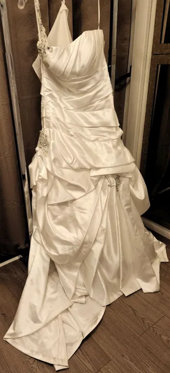 Madison Collection Bridal Gown Size 10 with Beaded Accents