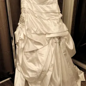 Madison Collection Bridal Gown Size 10 with Beaded Accents