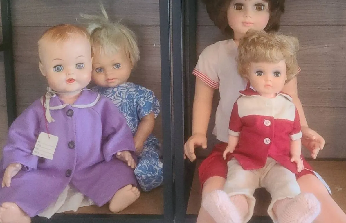 Four Vintage Dolls in Original Clothing
