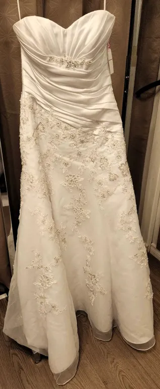 Elegance Bridal Gown Size 6 with Embroidered Beading