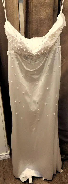 Bridal Gown with Pearl Embellishments