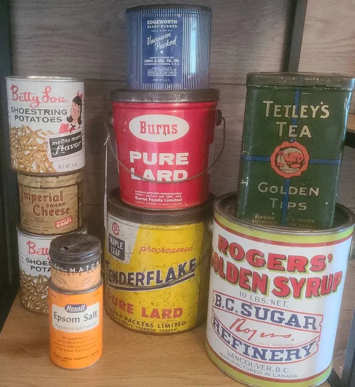 Vintage Canadian Food Tins