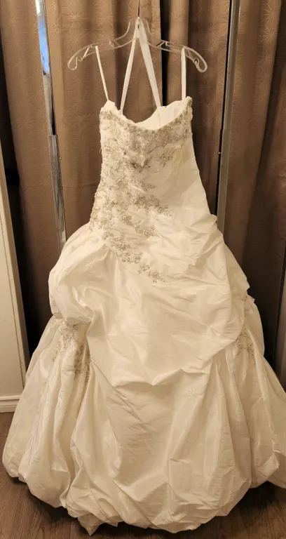 Christina Wu Size 10 Bridal Gown with Beaded Embellishments