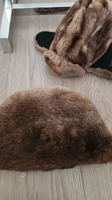 Beaver Fur Hat and Fur Hat with Ear Flaps