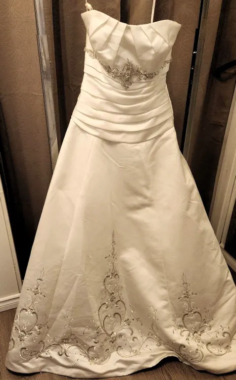 Jasmine Bridal Gown Size 10 with Embellished Train