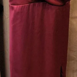 Revelry Formal Gown in Burgundy Satin