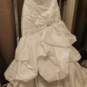 Essence Bridal Gown Size 10 with Beaded and Sequin Detailing