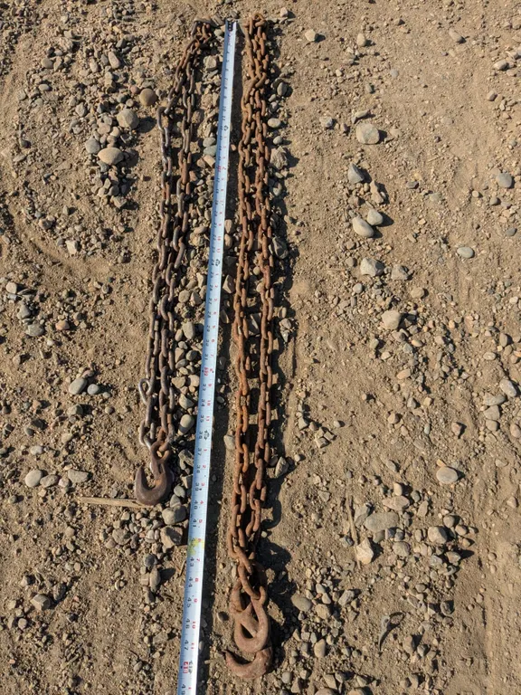 (2) 5/16” Logging Chains ~ 6’ & 8’ Long