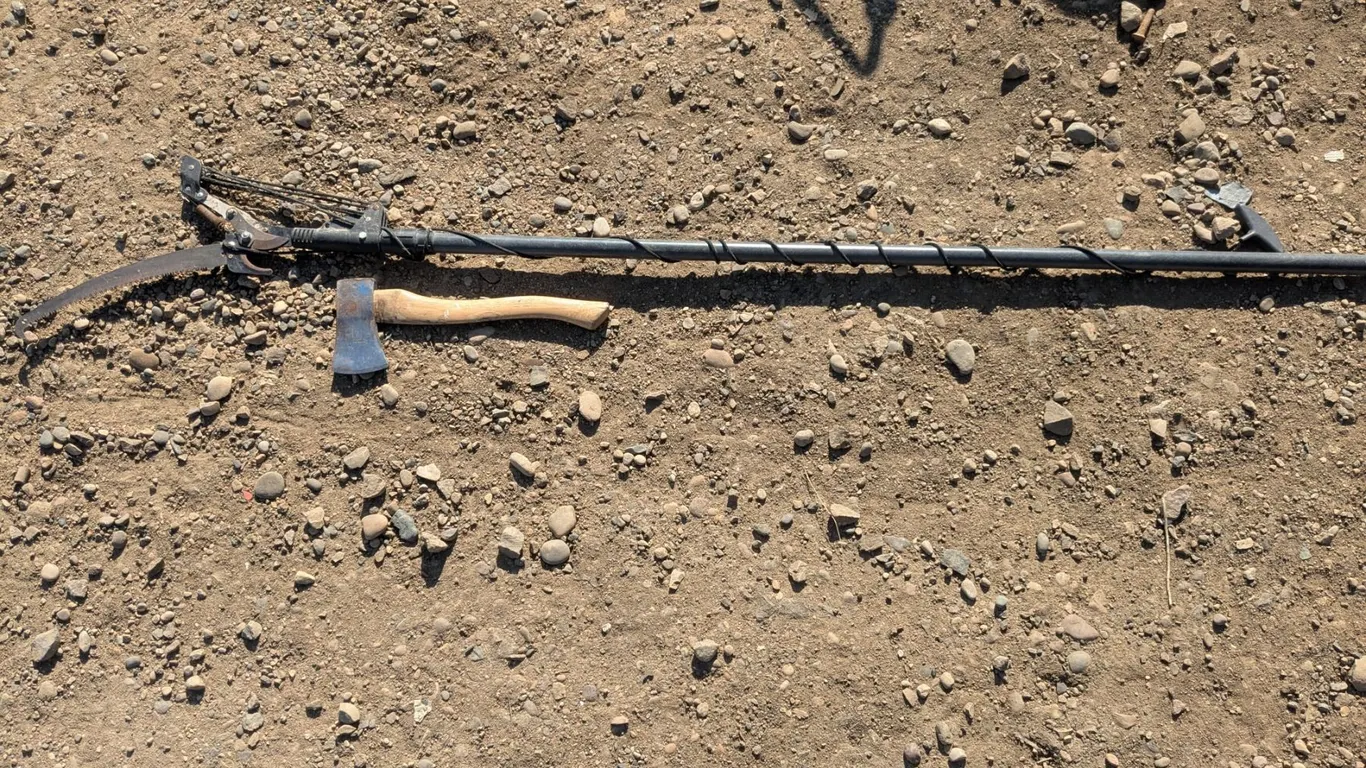 Extendable Pole Saw, Hatchet