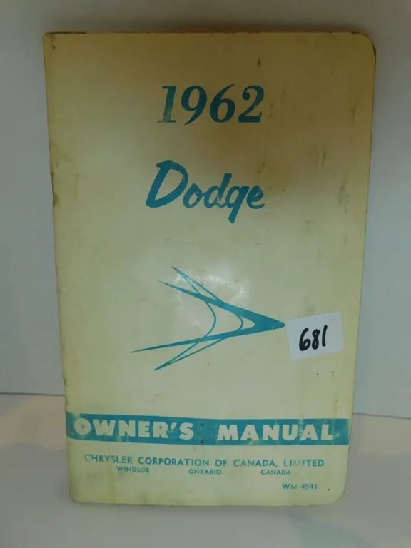 1962 DODGE OWNERS’ MANUAL