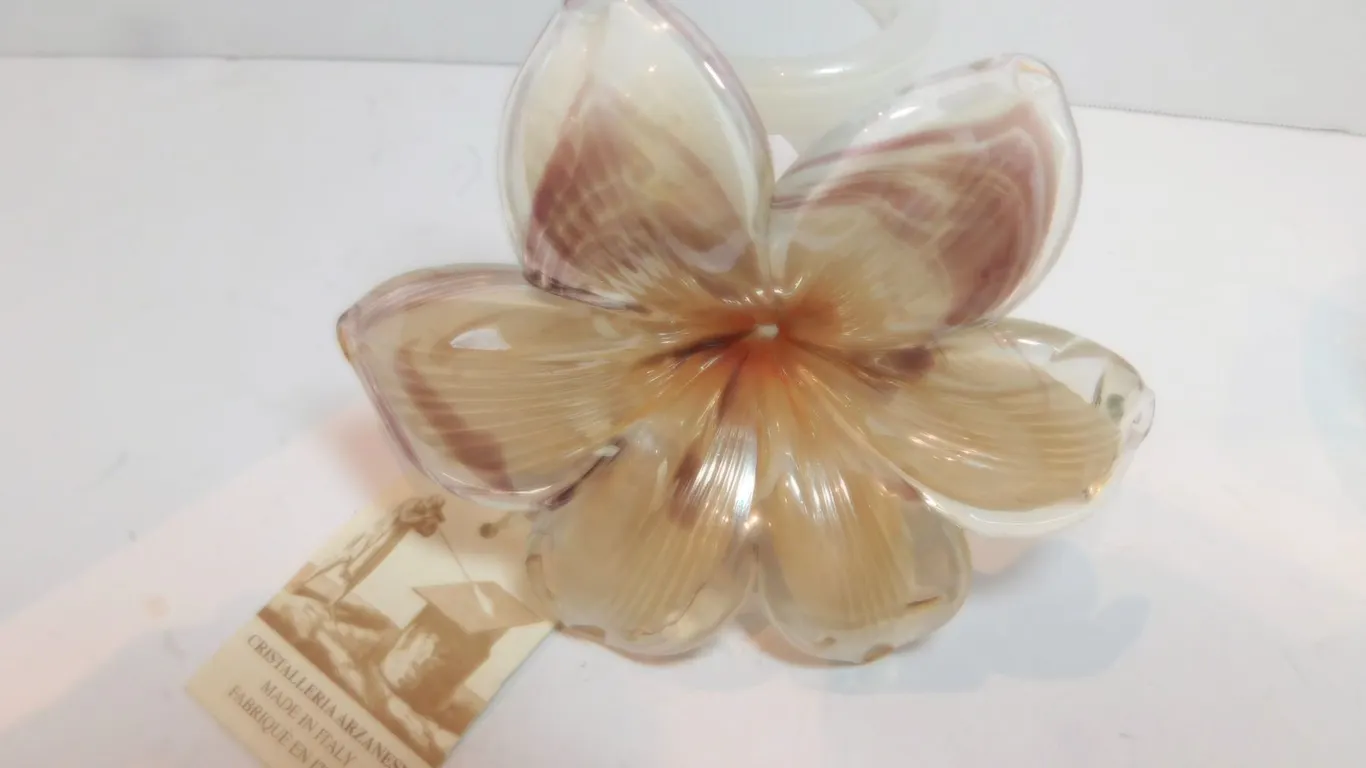 CRISTALLERIA RAKANESE ITALY ART GLASS LILY