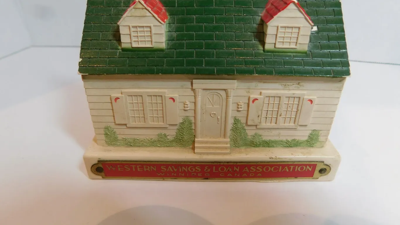 WESTERN SAVINGS AND LOAN COIN BANK, NO KEY
