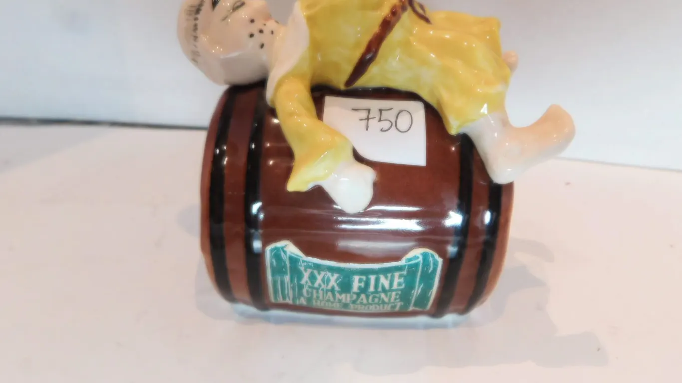 SHAFFORD WARE, DRUNK ON BARREL ASHTRAY
