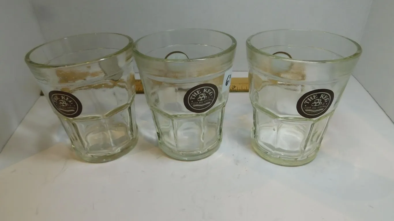 3-KEG DRINKING GLASSES