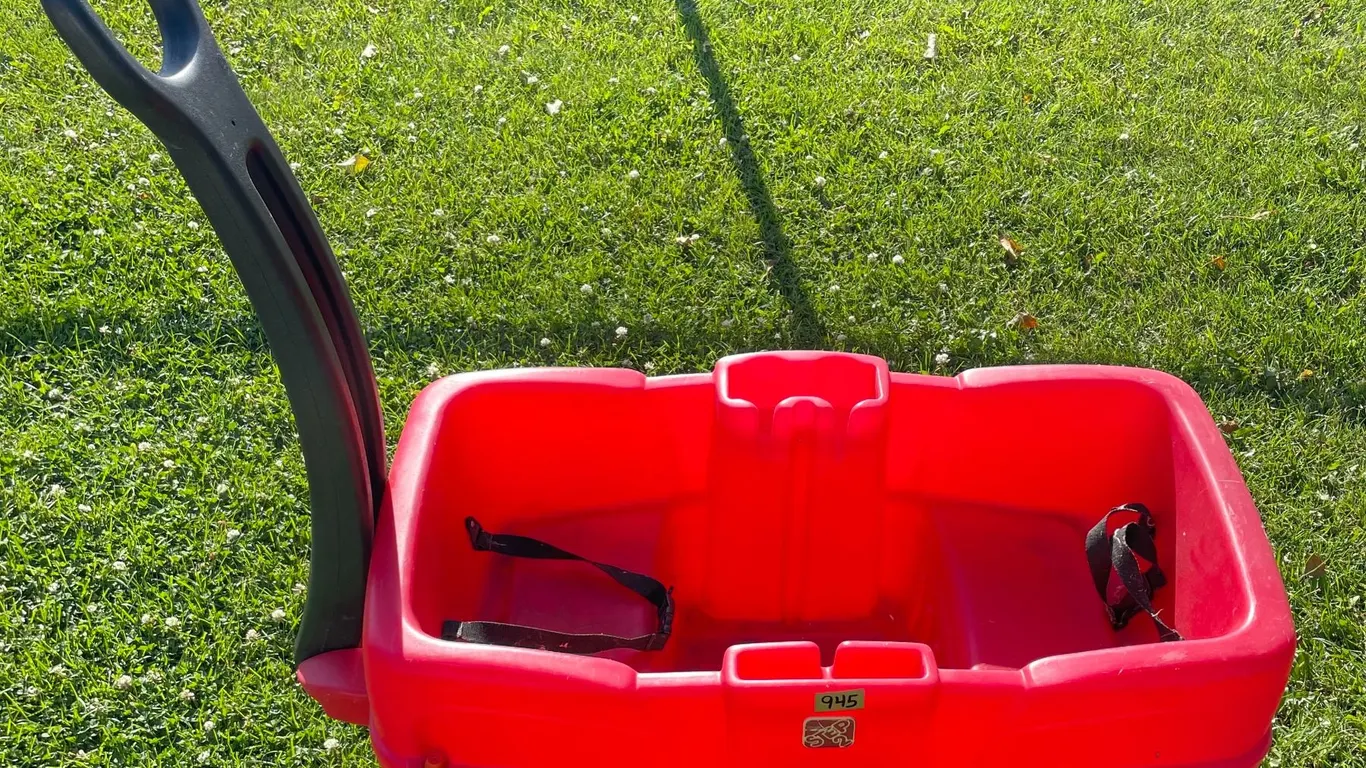 “Step Two” Moulded Plastic Children’s Wagon w/ Moulded Seats.