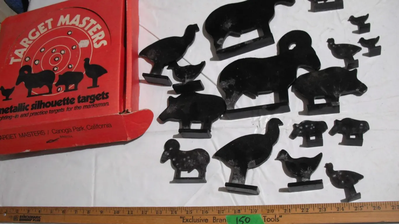 (16) Target Masters Metallic Silhouette Targets