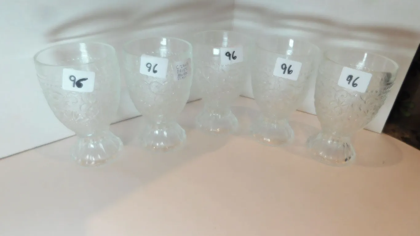 4-CZECH PAVEL PANEK DESSERT GLASSES