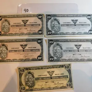 VINTAGE CANADIAN TIRE MONEY