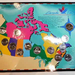 CANADA 125 MAP COIN SET