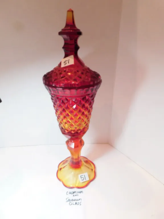 AMBERINA HARVEST GRAPE APOTHECARY CADMIUM/SELENIUM 15” TALL