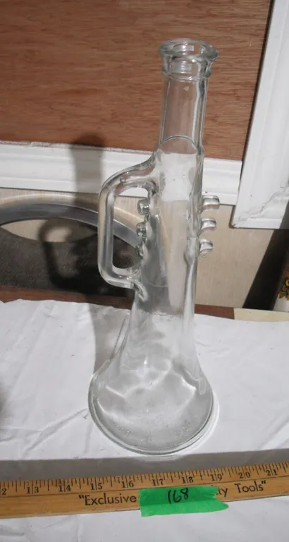 Vintage Trumpet Design Bottle