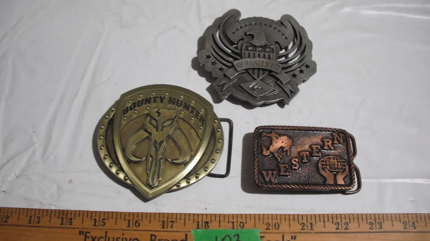 (3) Belt Buckles