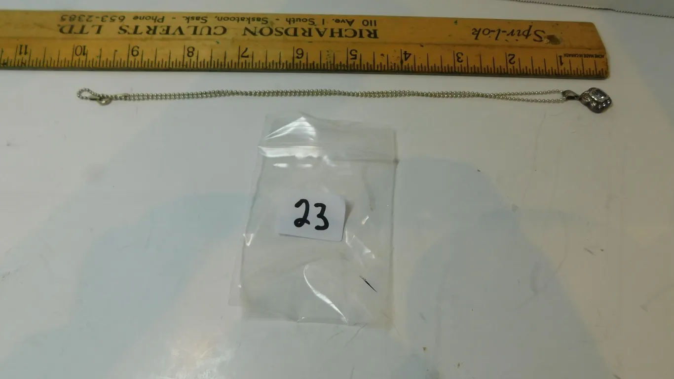 STERLING CHAIN AND PENDANT 5.7G